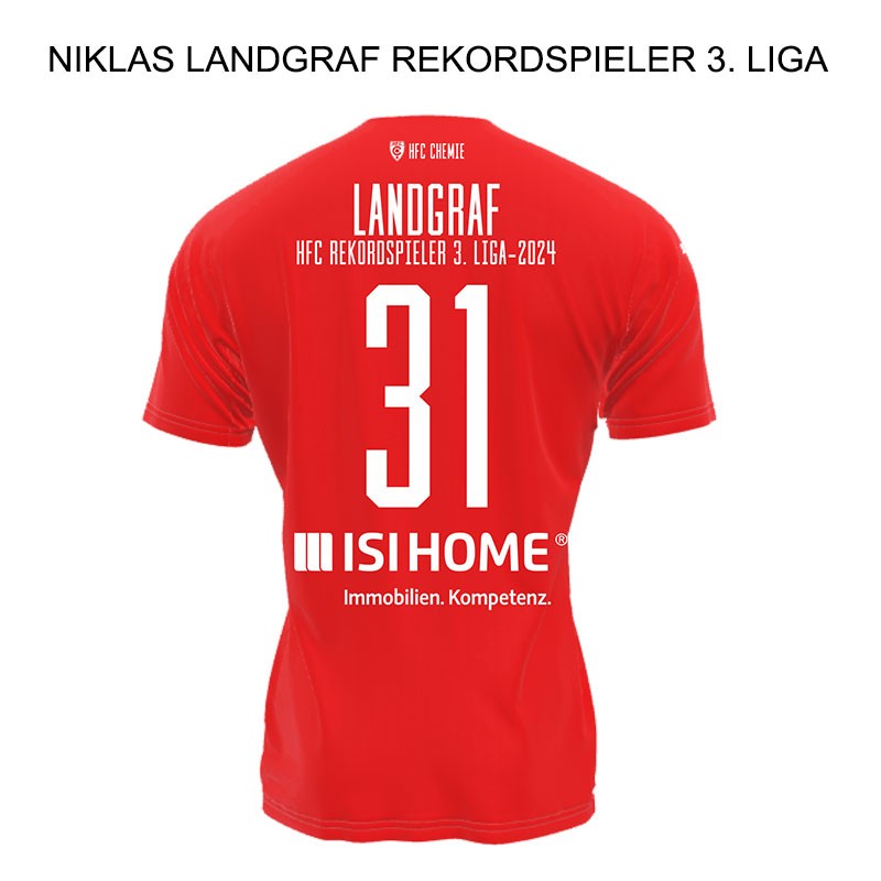 Niklas Landgraf Rekordspieler 3. Liga Trikot Heim 23/24