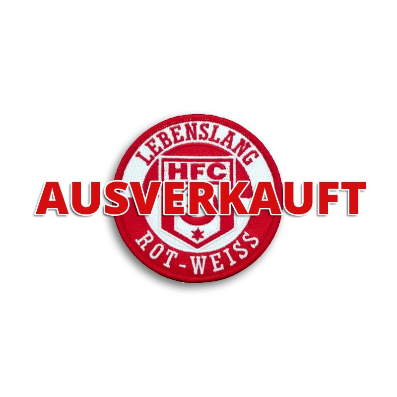 Aufnäher "Rot-Weiß-Lebenslang" rund