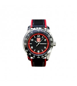 Armbanduhr schwarz-rot