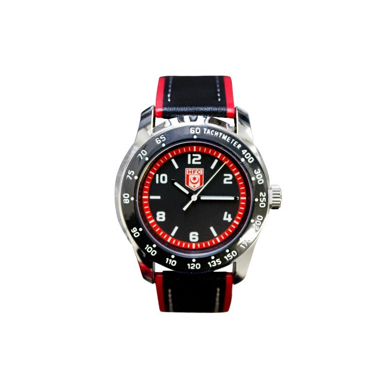 Armbanduhr schwarz-rot